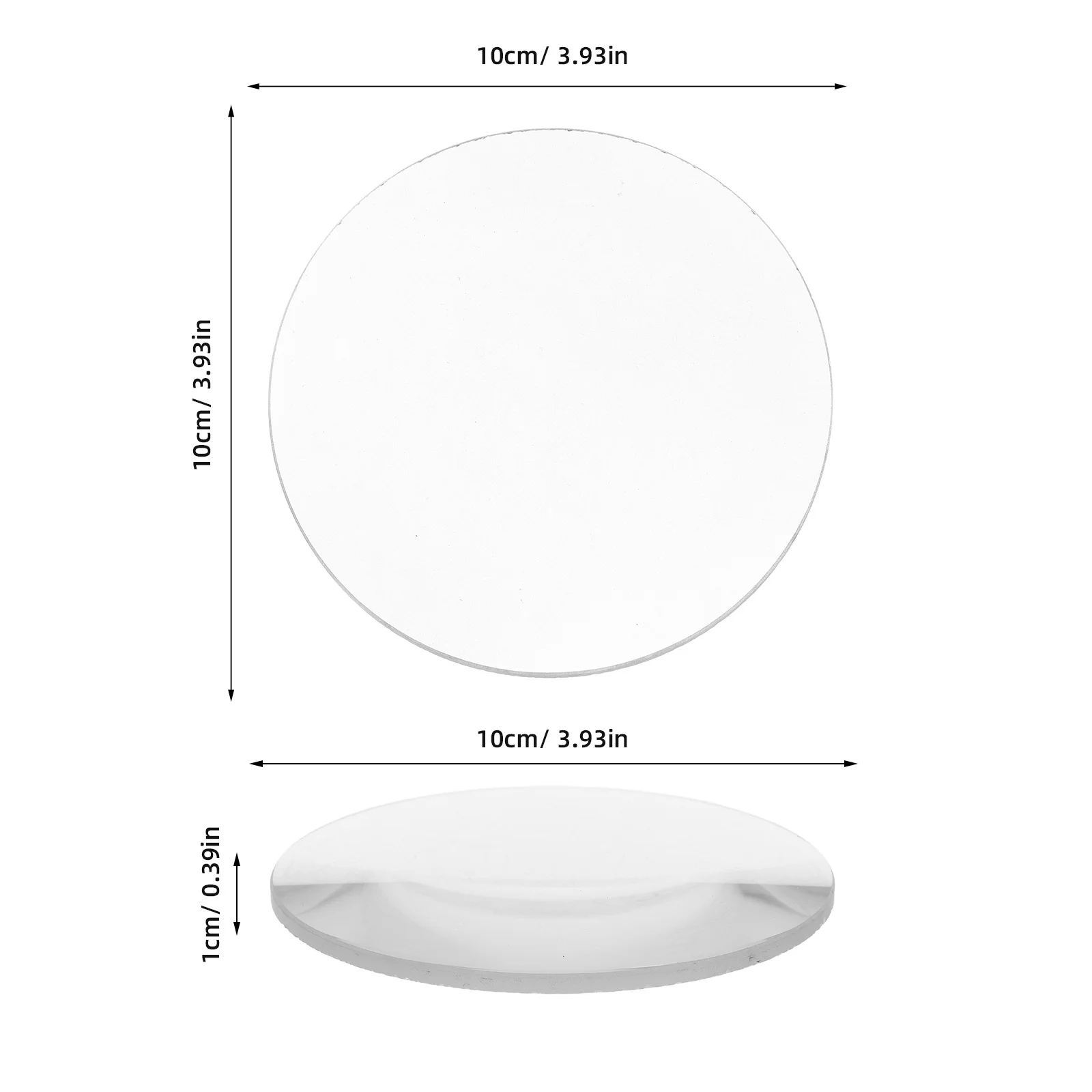 Physics Classroom Lens Clear Convex Glass Magnifier For Solar Heating Experiment Diy Project Optical Teaching Tool Biconvex Lens