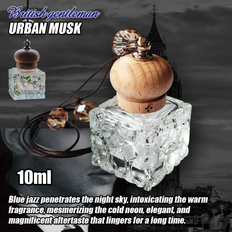 Car Perfume urban musk Interior Women Air Freshener Men`s perfumes Auto Accessories 10ML Liquid Flavoring for Cars