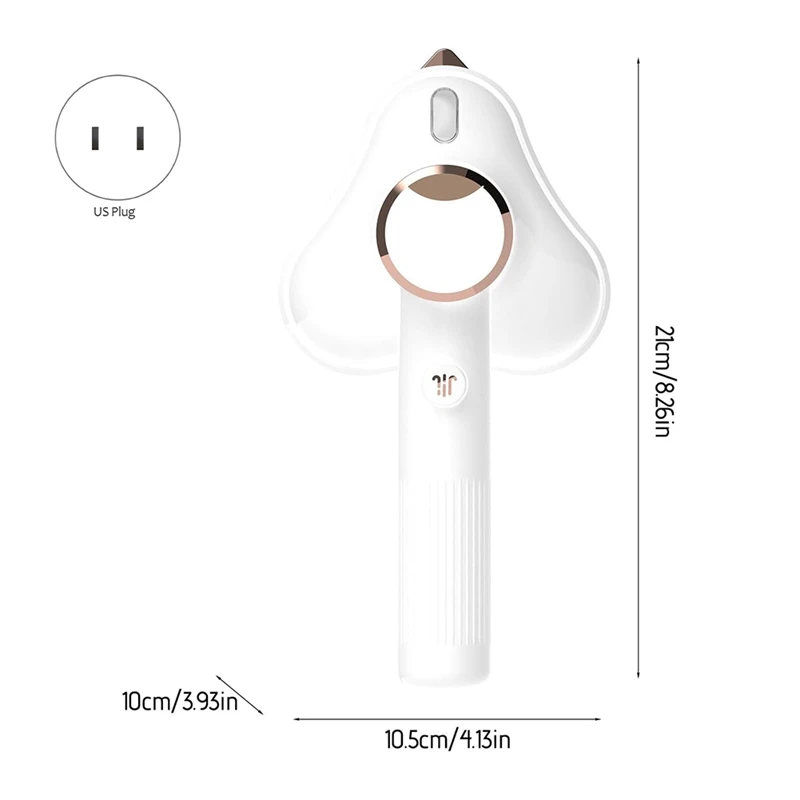 Mini stiratrice portatile AD - 180 ° Ferro da stiro a vapore portatile girevole, indumento da viaggio pieghevole per vestiti in tessuto