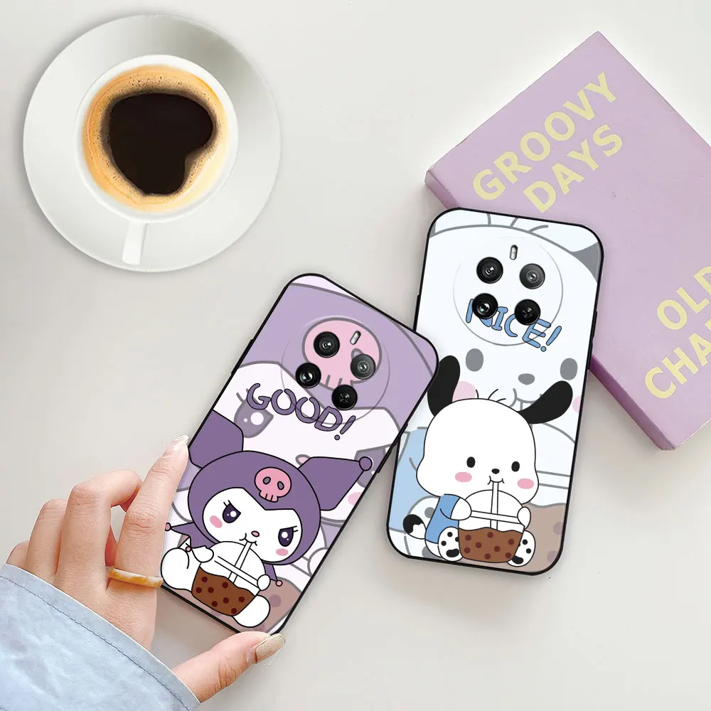 Anime Kuromi Pochacco My Melody Phone Case For HONOR 8 8X 9X 10I 10 20 70 90 LITE X7 X7A X8 X9 X9A HUAWEI Y6P Y7 Y7A Y9 PRO 5G