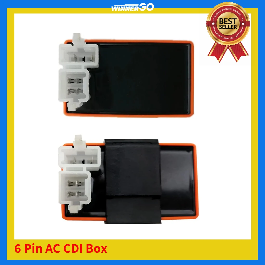 6 Pin AC CDI Box High Performance Racing Part for CG 50cc 125cc 150cc 200cc 250cc Vertical Engine ATV Pit Dirt Bike Go Kart Moto