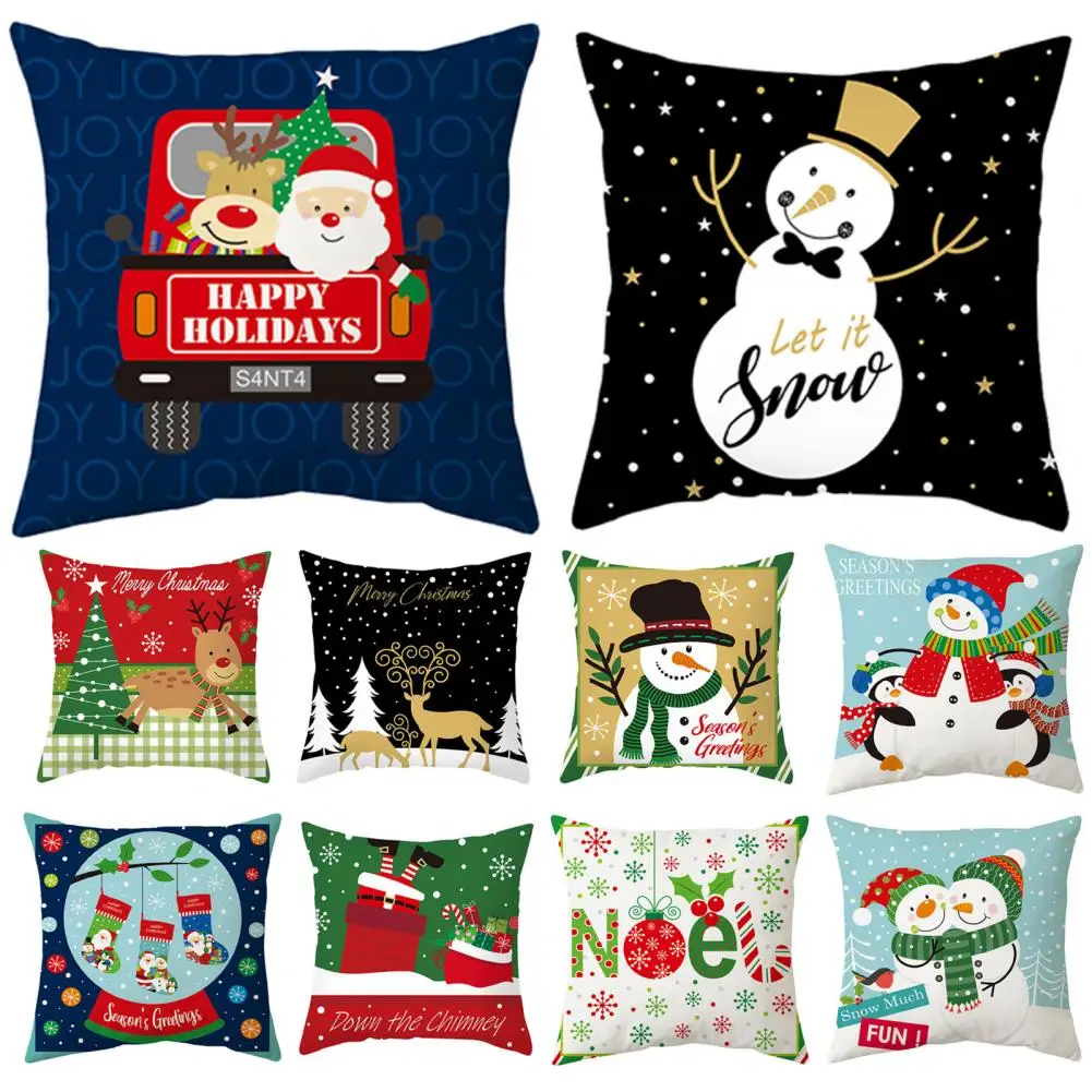 Handy Pillowcase Covers Cute Dustproof Long Lasting Christmas Tree Throw  Party Decor Supplies