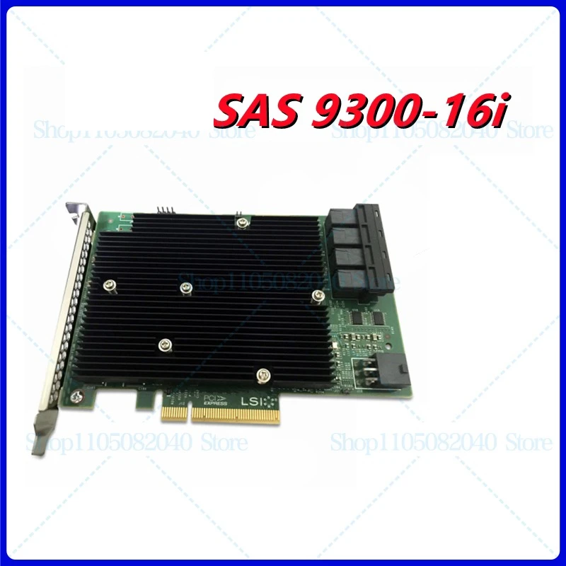 SAS 9300-16I 12GB/S HBA BUS ADAPTER CARD IT Mode+4*SFF-8643 SATA Cable