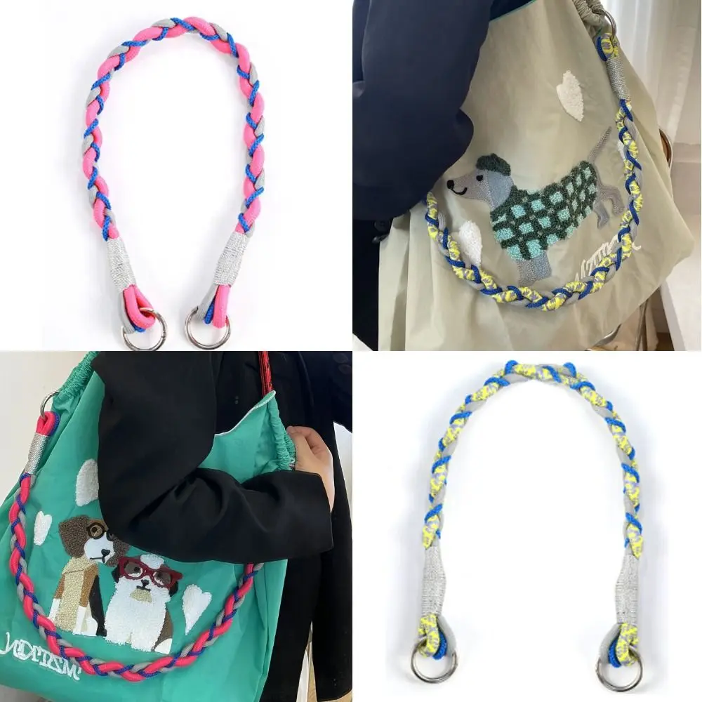 Color Woven Bag Strap Rope Bags Belt Removable Shoulder Bag Strap New Rope Landyard for Handbag Bag Accessories