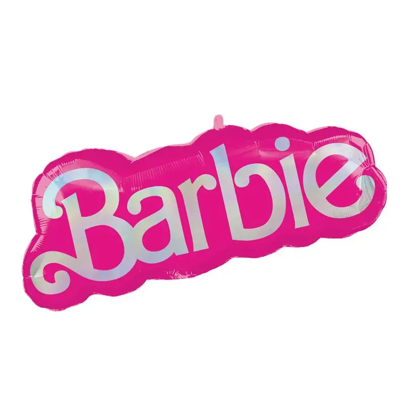 Globo de Anime Kawaii Barbie, 5 piezas, se puede reutilizar varias veces, decoración de fondo de fiesta de dibujos animados, embalaje Individual,