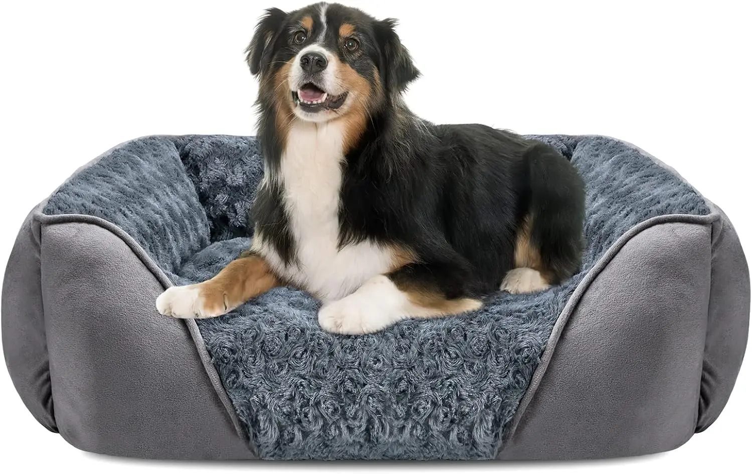 

XL Orthopedic Dog Bed for Large Medium Small Dogs, Washable Soft Calming Pet Cuddler with Anti-Slip Bottom (35x25x10 inches)