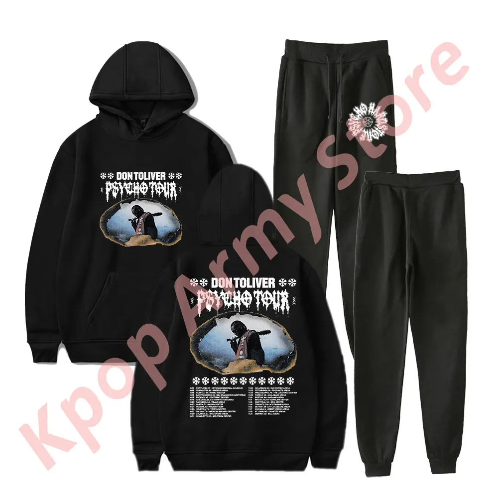 

Don Toliver Psycho Tour Merch Hoodies Jogger Pants Winter Unisex Fashion Casual HipHop Style Streetwear Sweatshirts