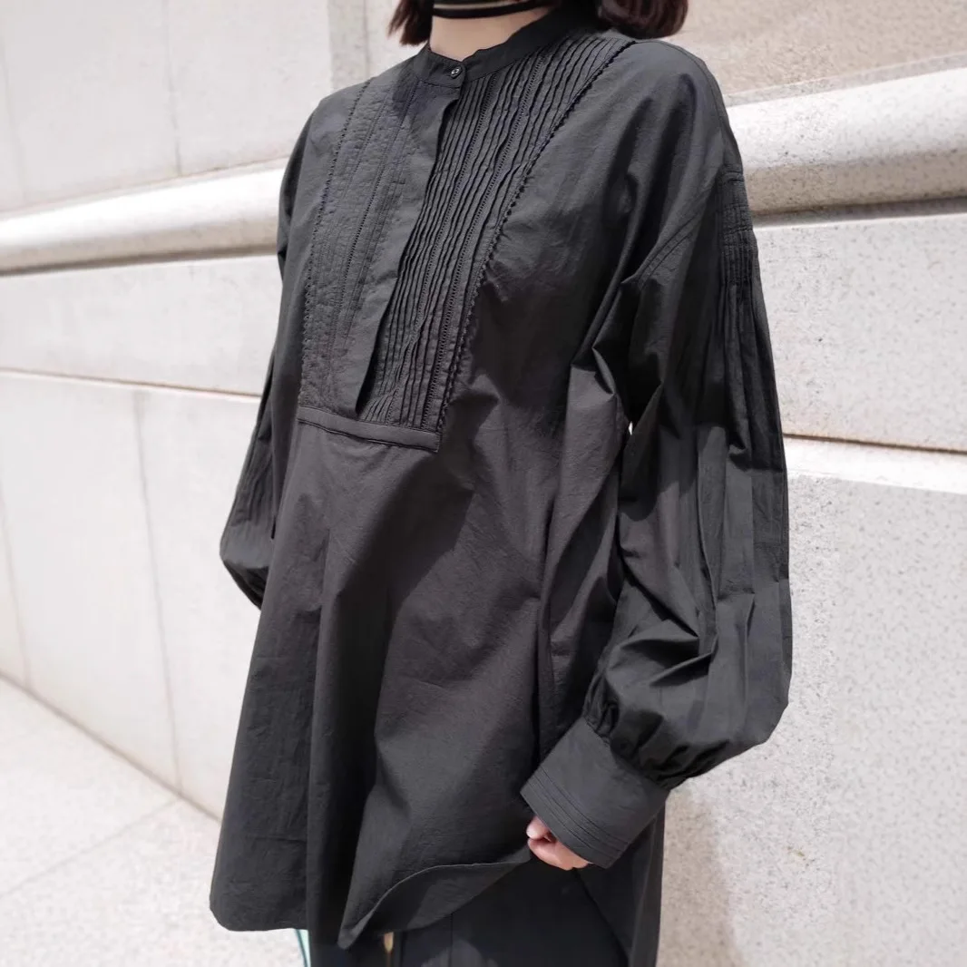 

Gagarich Japanese SpringSummer Fashion Retro Art Style Blogger Instagram Shirt Three Dimensional Casual Versatile Top Women