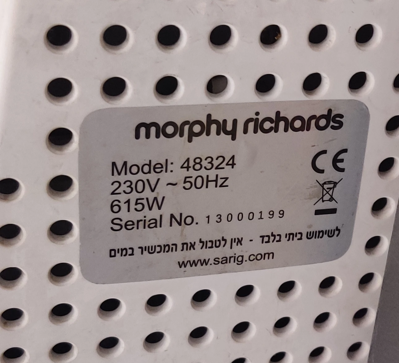 2Pcs 100% New Replacement Toothed Belts For Morphy Richards-48324