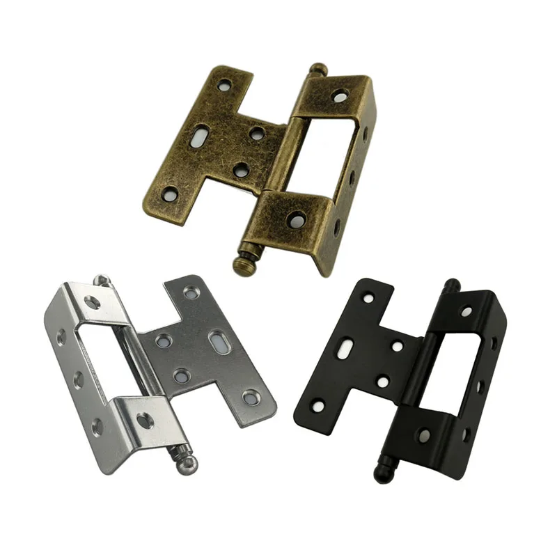 Furniture Hinges Wardrobes Small Hardware Antique Retro European Style Hinges Three Fold Plywood 18 Fold Cabinet Door Hinges
