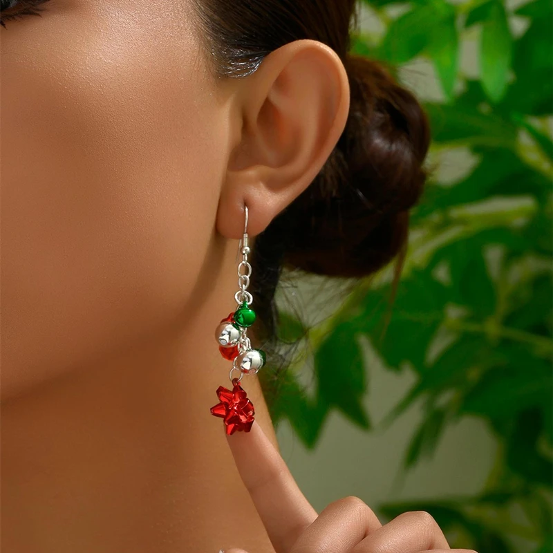 Women's Christmas Tree Stud Earrings, Festive Accessory