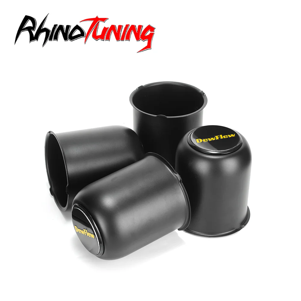RhinoTuning 2 pièces/4 pièces 81mm(3.19 ") bouchons centraux en acier inoxydable pièces accessoires bouchons centraux de remorque pour jantes camion Auto