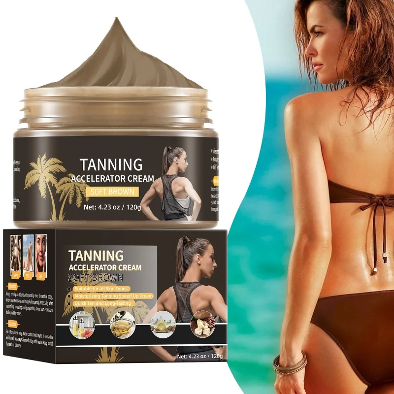 Black Natural Wheat Bronze -Free Tanning Sun-Aid Cream Lotion