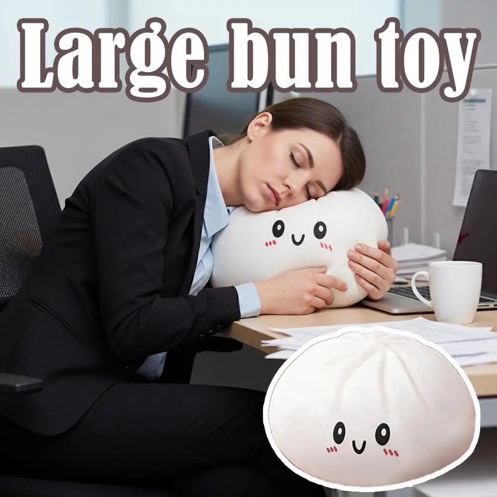 Large Dumpling Pillow Squishes Stress Balls Fidget Sensory Toys Simulation Food Squishies Bun Squeeze Dough Ball Gifts