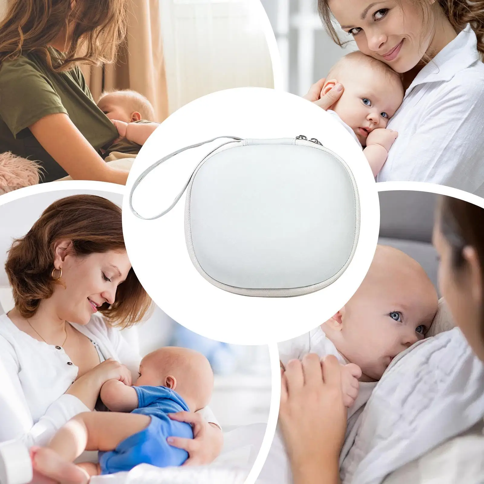 유방 펌프 보관 가방 여러 칸 경량 케이스 엄마를 위한 유방 펌프 케이스 어린이 모유 수유 통근 여행 매일