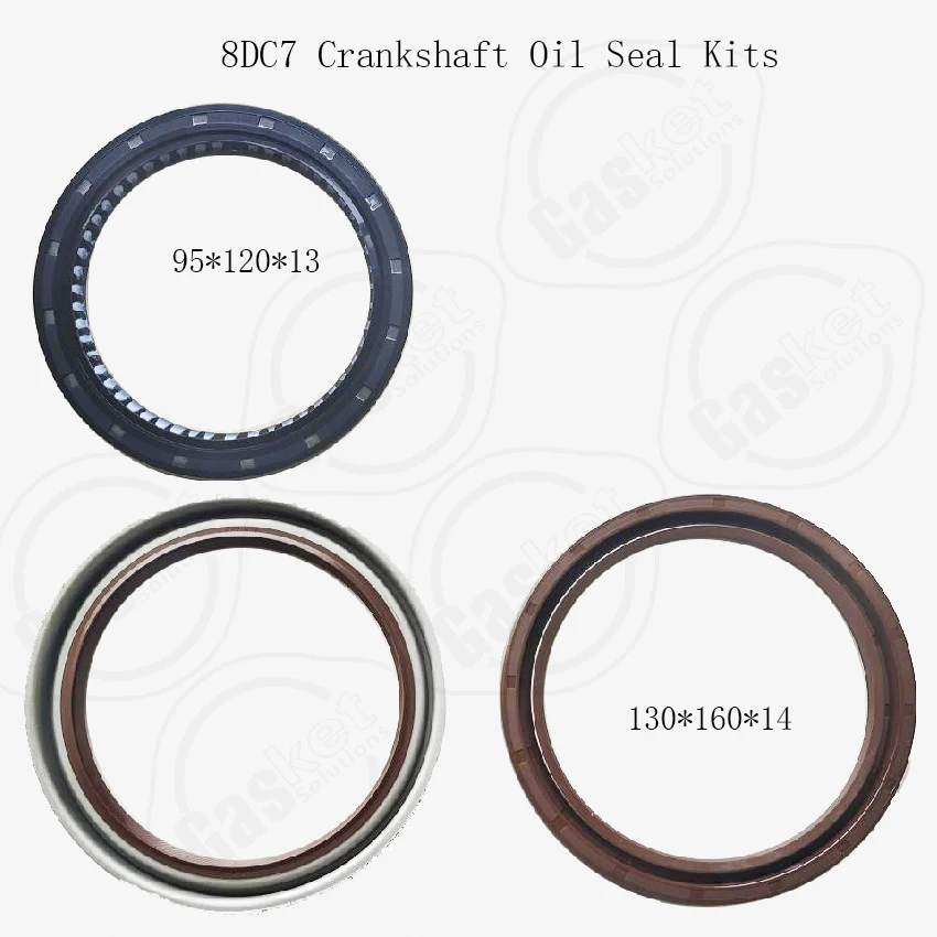 6M60 6M61 6D20 6D20T 8DC8 8DC81 8DC2 8DC4 8DC6 8DC7 Front Rear crankshaft oil seal sets For Mitsubishi engine AE3994A AH7043P