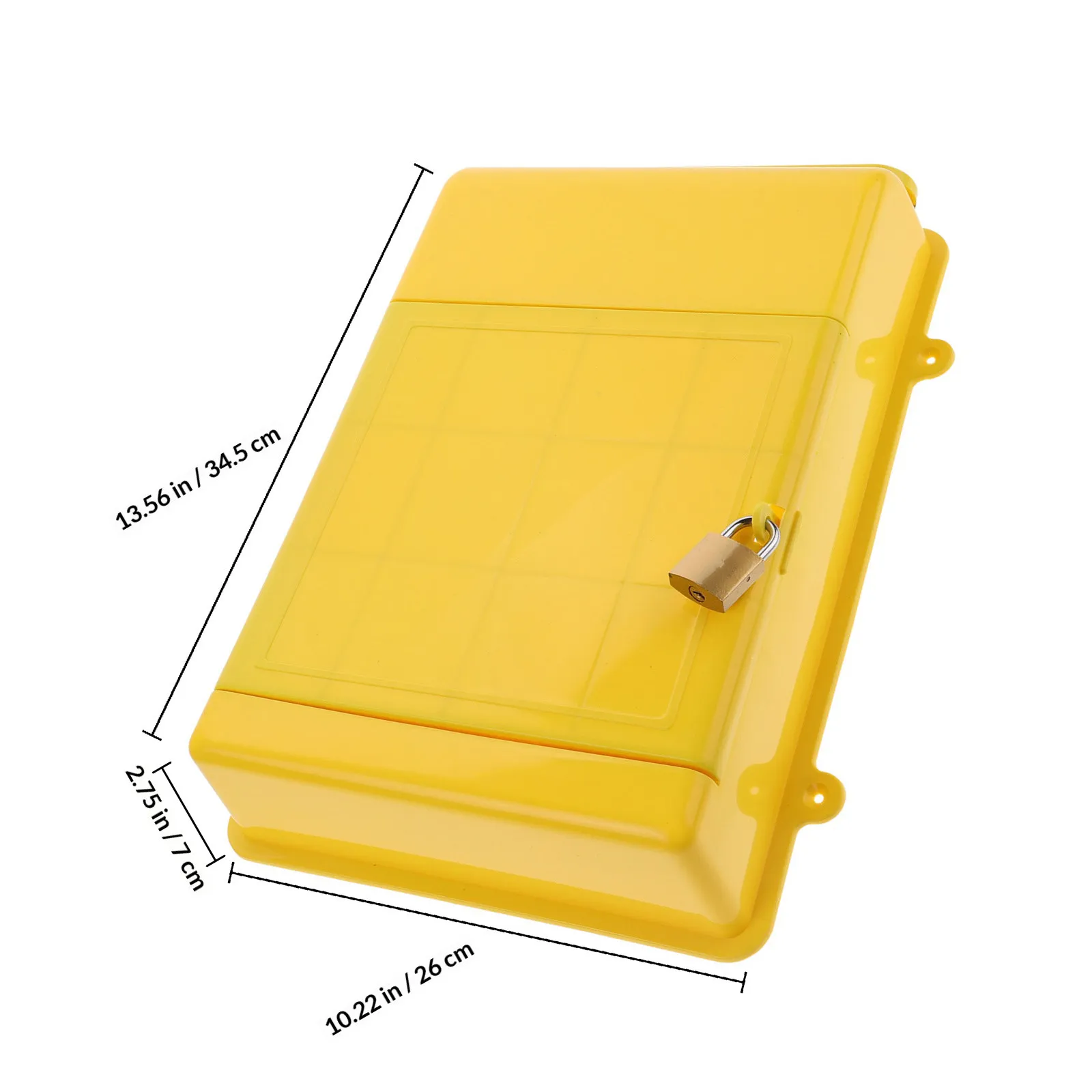Public Reports Lockable Plastic Suggestion Box Wall Mount Letter Voting Complaints Mailbox for Commercial Home Office