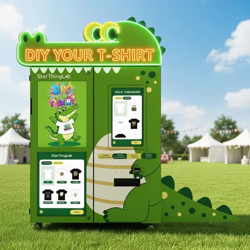 Automatic UV Personalized DIY Tshirt Vending Machine Cover Printer Mobile Phone Case Printing Vending Machine Customized