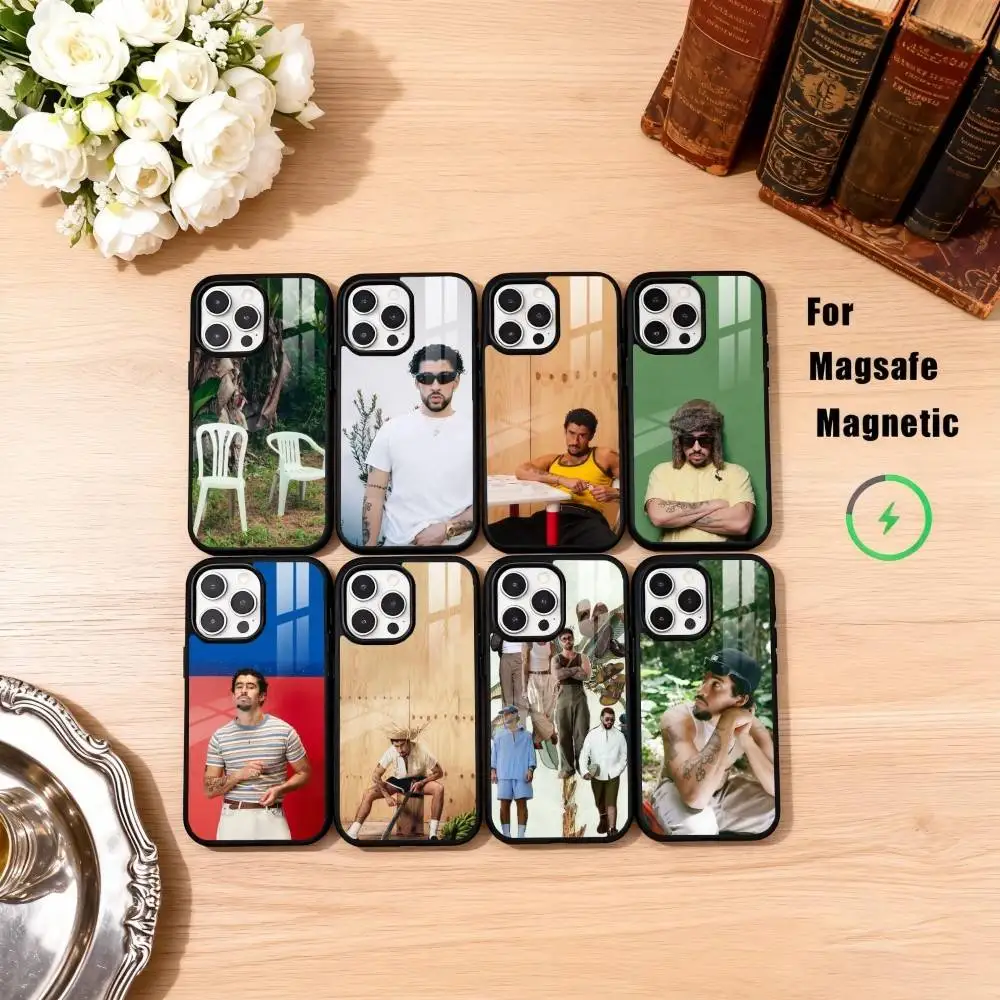 

B-Bad B-Bunny DtMF(8) Phone Case For iPhone17,16,15,14,13,12,11 Plus,Pro Max Magnetic For Magsafe Wireless Charging
