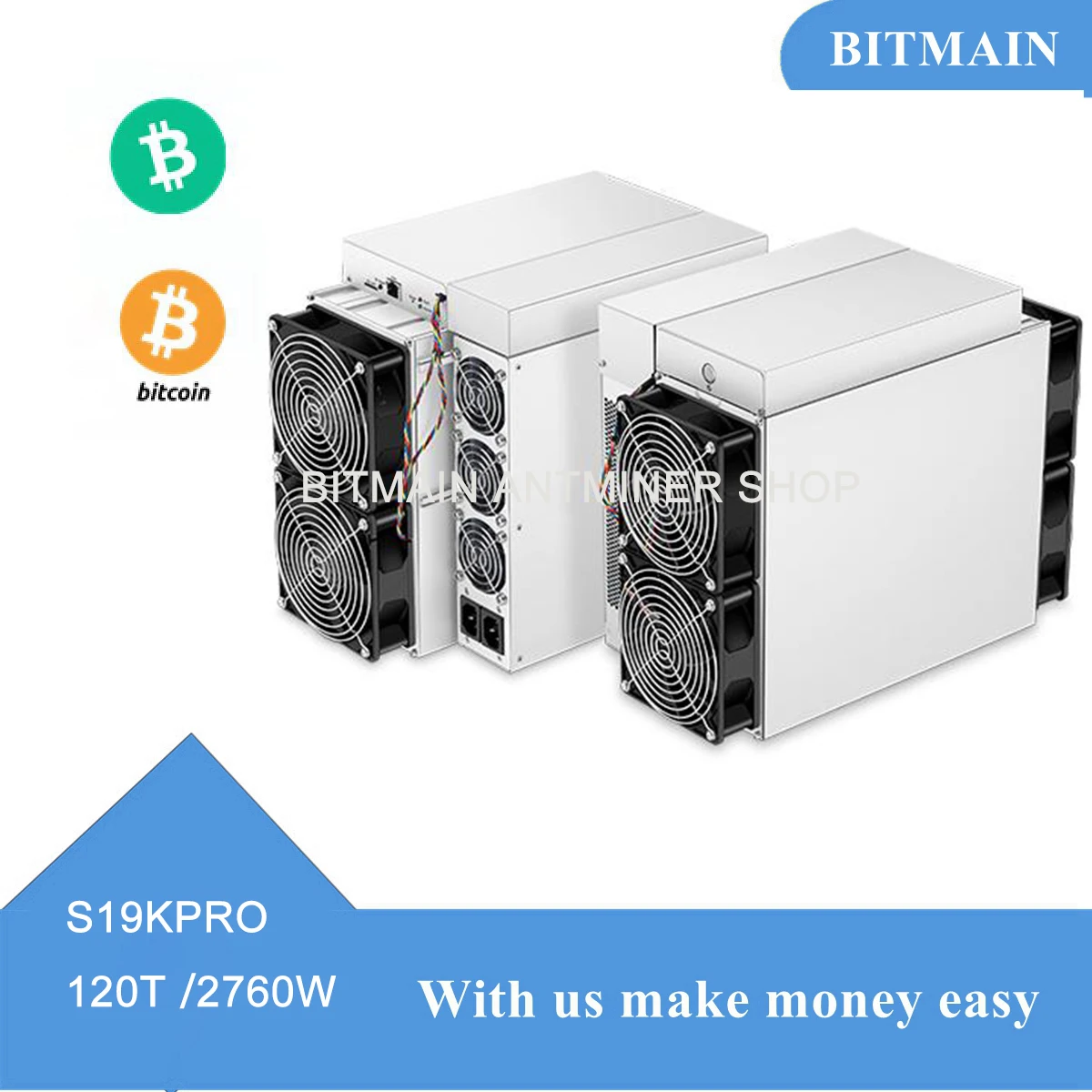 Newest BTC Mimer Bitmain S19k Pro 120T popular machines Antminer Bitcoin Miner