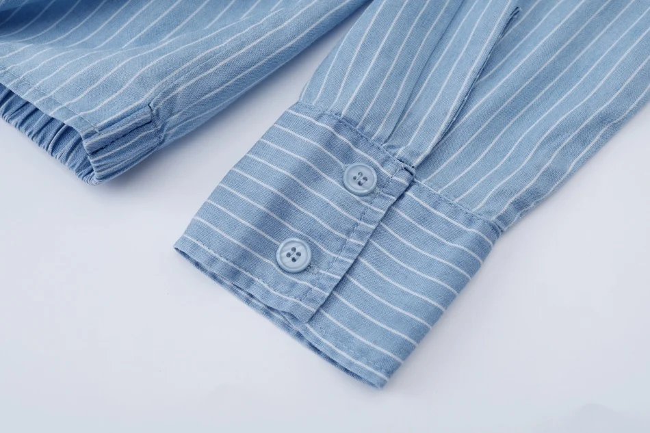 AS SS26 Lyocell light Denim pinstripe wrap shirt + dress matching set fashionable vitality women's outfit 23 S2d7cf8e2e959449e87698c3198578676v