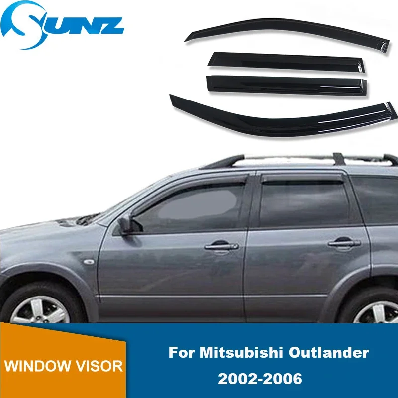 

Side Window Deflector For Mitsubishi Outlander 2002 2003 2004 2005 2006 Car Rain Snow Protector Guard Door Visor Weathetshield