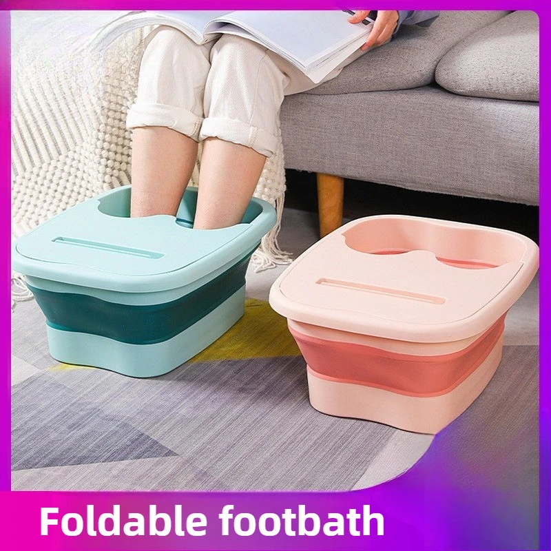 Foldable Footbath Massage Bucket Soaking Bucket Folding Basin Spa Foot Bath Bucket Household Sauna Bathtub Pedicure Bath Bathtub