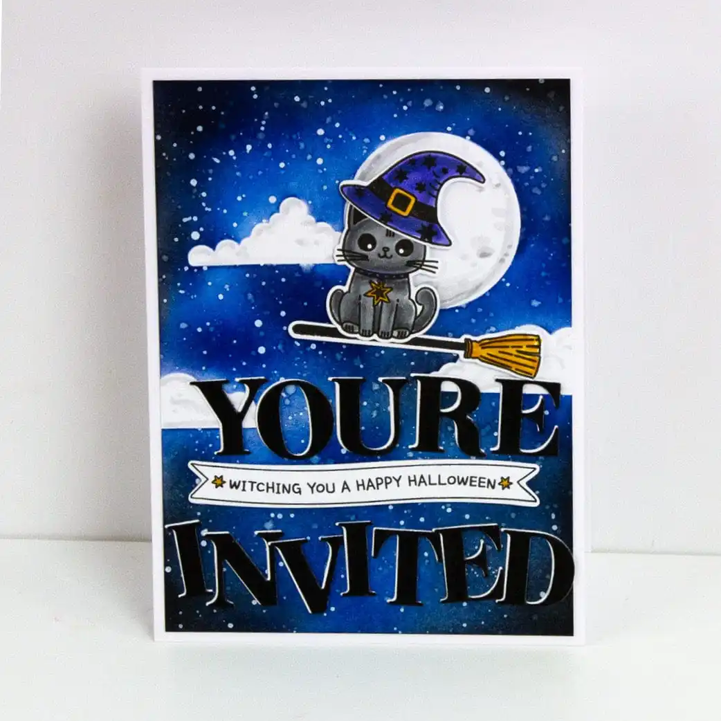 

A Frightfully Friendly Die Tonic New Metal Cutting Dies DIY Scrapbooking Greeting Card Handmade Hallowmas Haunted House Box Die