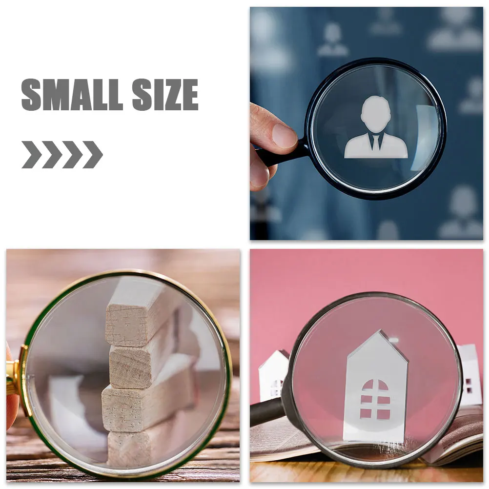 

10pcs 3D Magnifying Glass Lens 42mm Round Acrylic Convex Optics Telescope Microscope Lab Teaching Physics Experiment Learning