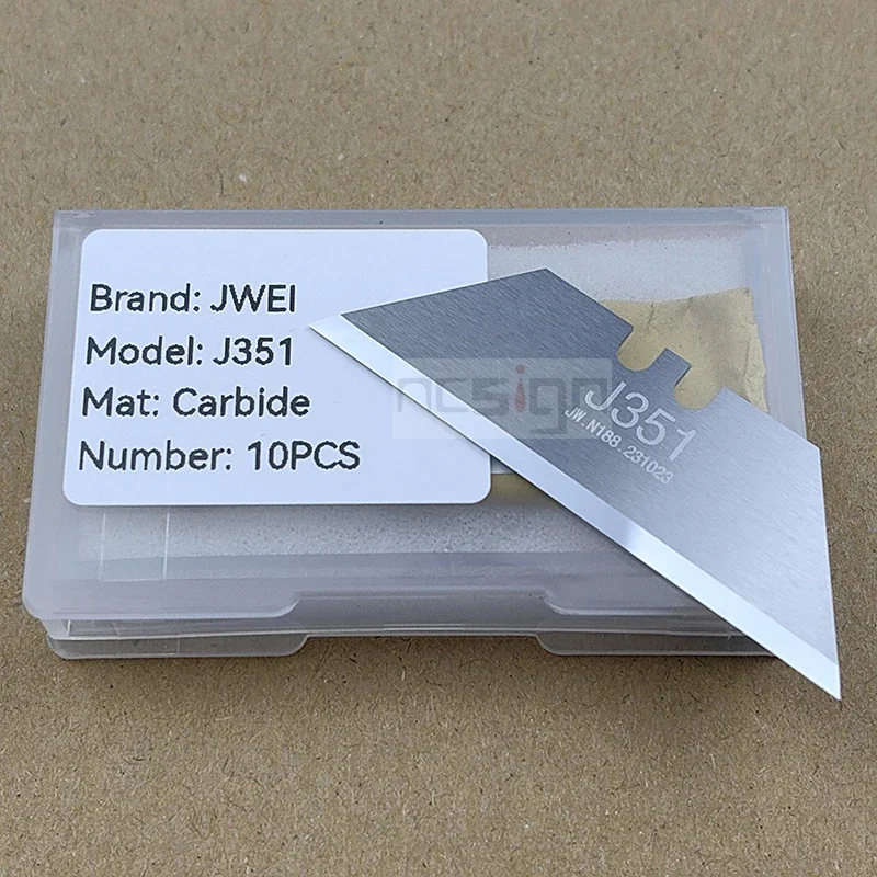 Jwei J351 Lâmina de Ranhura em v de Aço de Tungstênio Ferramenta Trapezoidal com Corte em v Faca de Corte de Carpete em Forma de t
