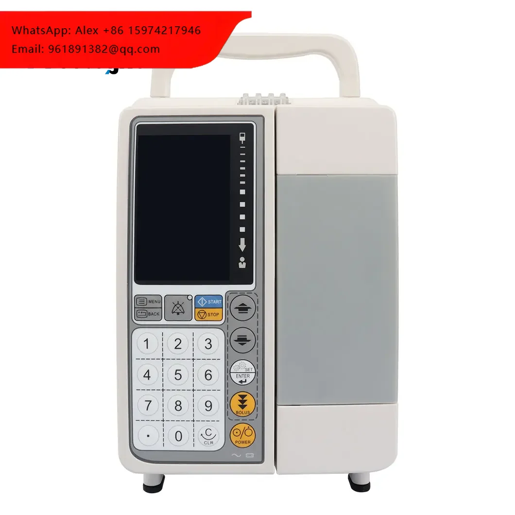 Medical Infusion Pump Lcd Display Portable Automatic Volumetric Iv Fluid Syringe Pump Infusion Pump