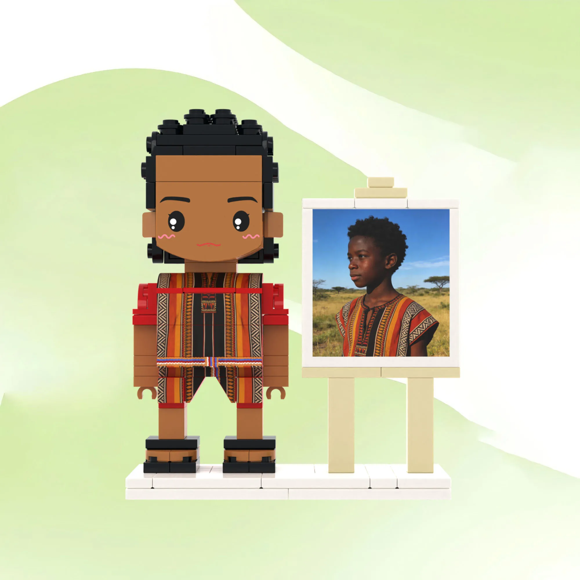 

My Custom Brickfigures Small Particle Building Blocks with Custom Person Photo Character Full Customization Gift Ornament