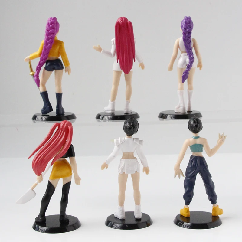 Hot Kpop Demon Hunters Action Figure Toy Derpys Tiger Rumi Mira Zoey Sussy Figurine Doll per i fan Regalo di Natale..