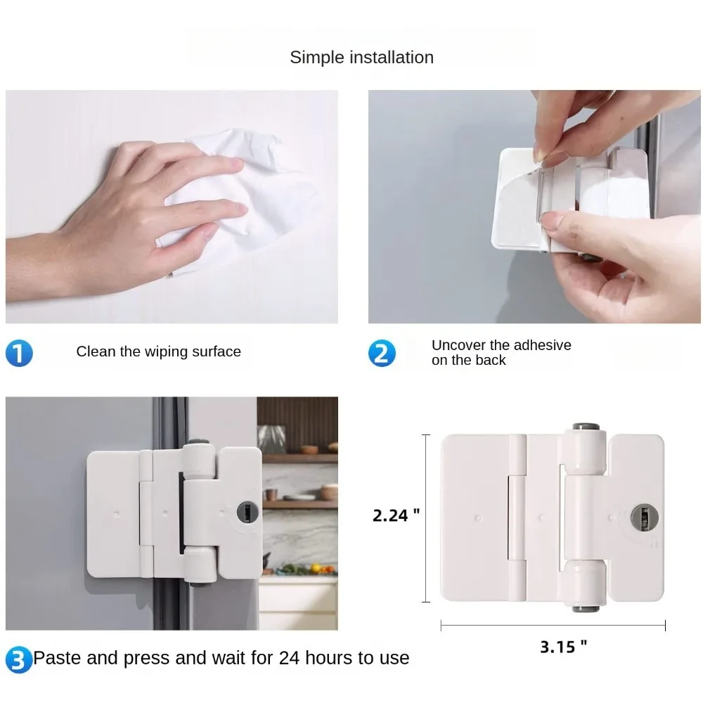 New ABS Unisex Safety Lock Anti-Pinch Multi-function Drawer Password Lock Protection Cupboard Closing Buckle Cabinet Drawer