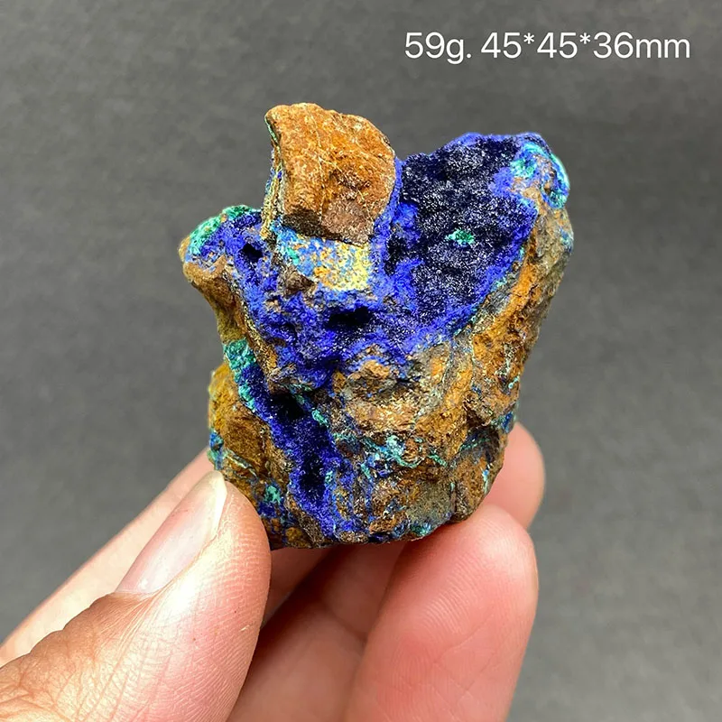 100% natural azurite and malachite symbiotic raw stone mineral specimen healing crystal gem collection