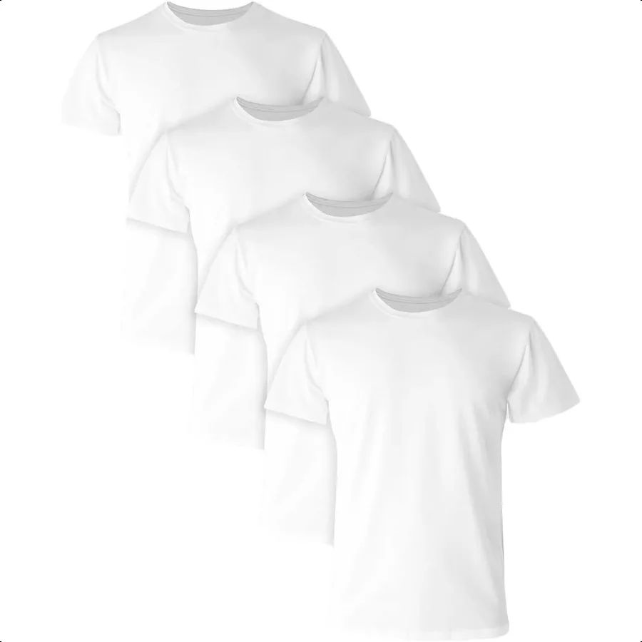 

Hanes Men's Ultimate Comfort Fit UndershirtCrewneck Stretchcotton TShirt 4pack