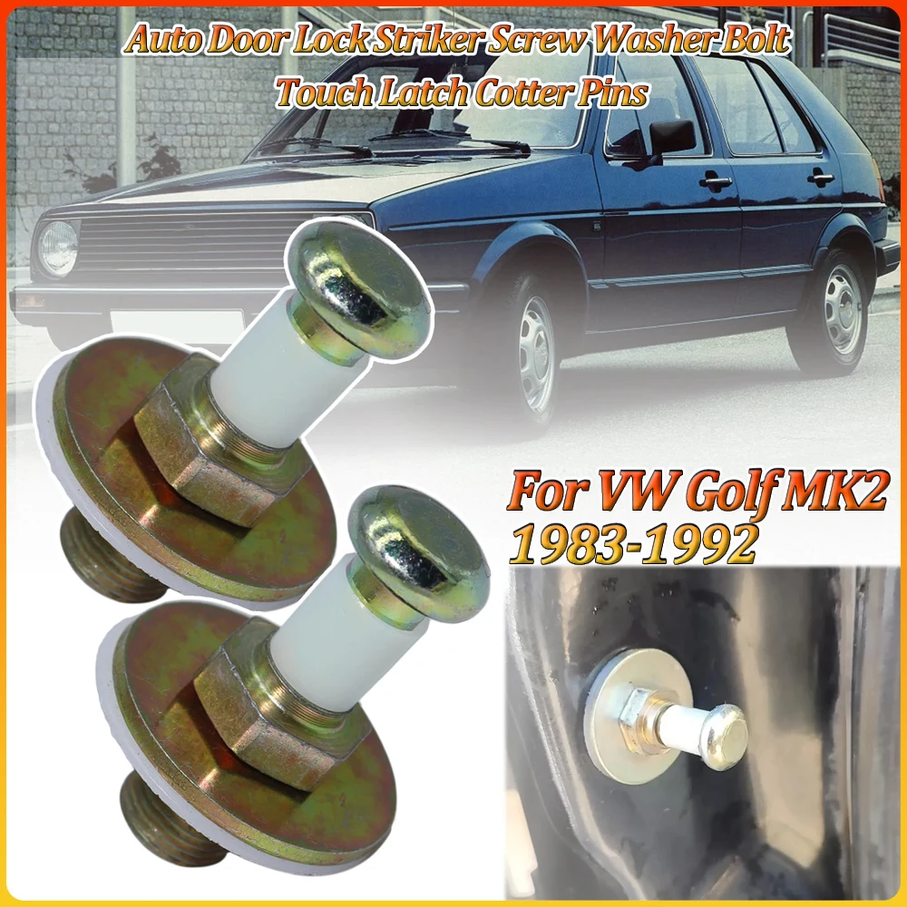 Für VW Golf MK2 1983-1992 Auto-Türschloss-Verriegelungsschraube Unterlegscheibe Bolzen Touch-Latch Splintbolzen Auto-Zubehör 357837034, 357837034B