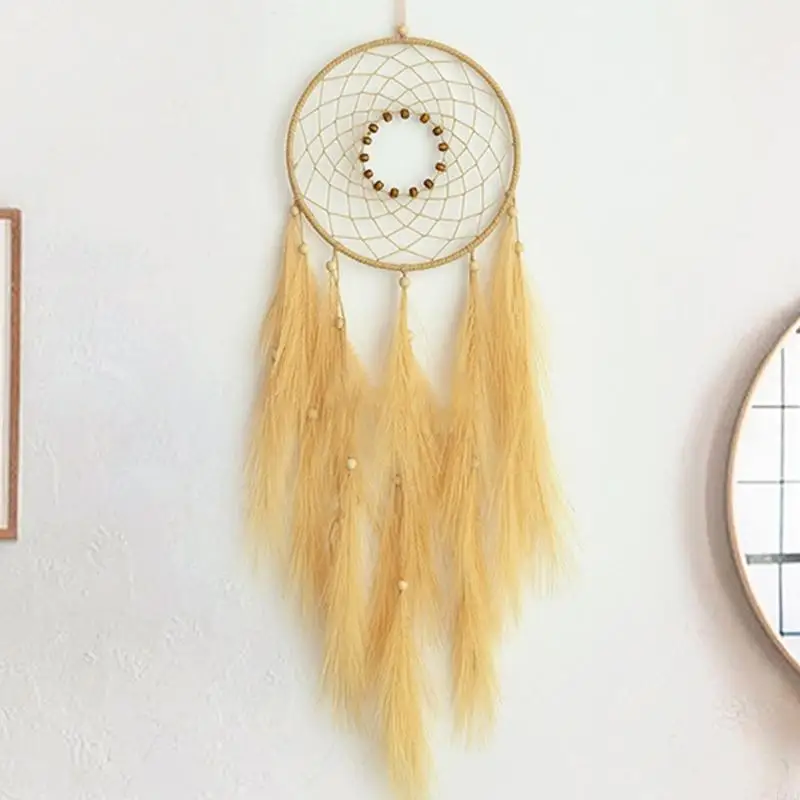 2025 Tassels ใหม่ที่สง่างาม Faux Grass Dreamcatchers เครื่องประดับสำหรับห้องนอนหรือห้องนั่งเล่น