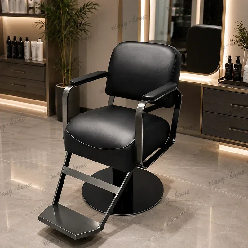 LJY Spa Decorative Barber Chair Reclining Footrest Salon Chair Adjustable Commercial Grade Sedia Parrucchieri Beauty Salon Furni