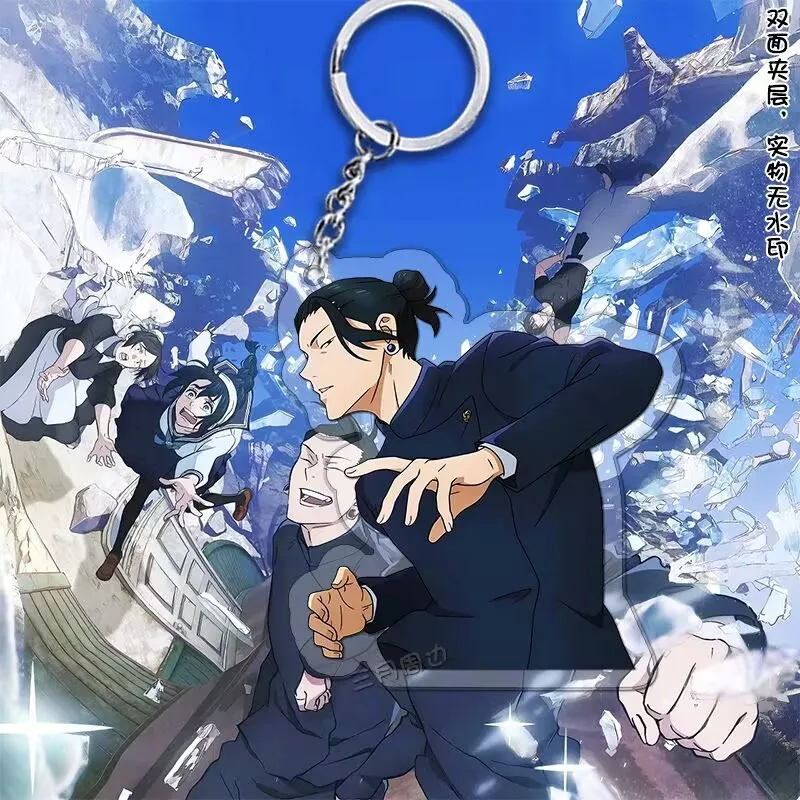سلسلة مفاتيح أكريليك "Jujutsu Kaisen" "Gojo Satoru، Natsuki Natsuki" ملحقات حقيبة مدرسية لشخصية الرسوم المتحركة