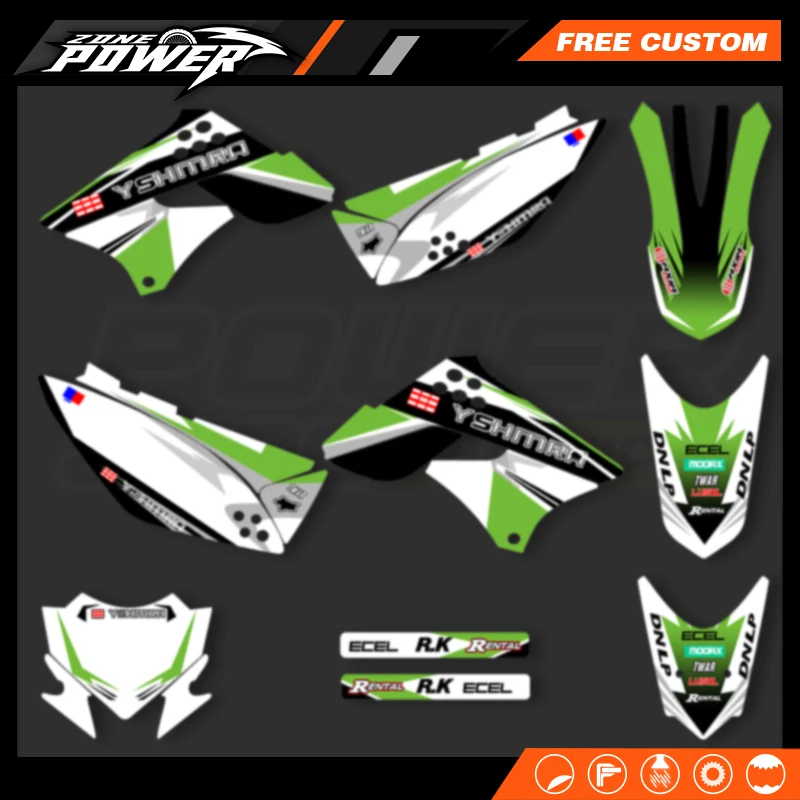 

Powerzone Customize Graphics For KAWASAKI KLX125 KLX150 2013 2014 2015 Custom Motorcycle Fairing Decals Sticker Kits 02