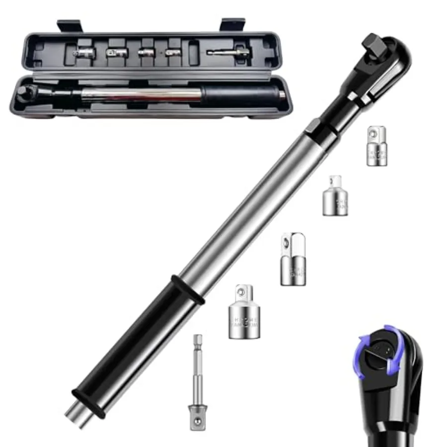 

1/2" Offset Extension Wrench Impact for Electric DrillElectric Ratchet Wrench Extender for Tight Spaces with 1/2" 3/8" 1/4" Inc