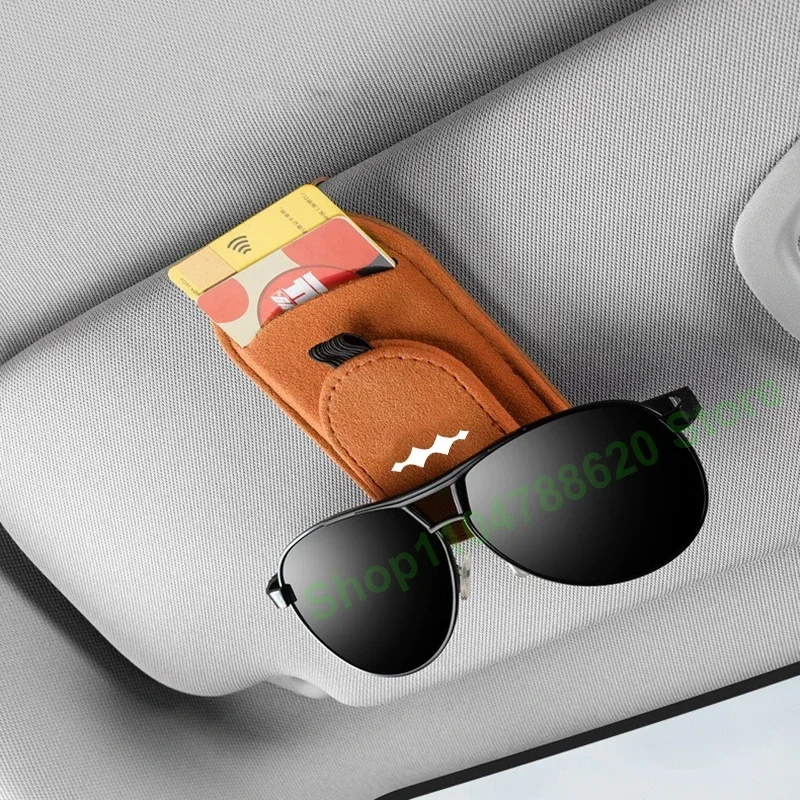 

Car Sun Visor Sunglasses Clip Magnetic Holder Ticket Card Holder For Formula Leopard 5 8 2023 2024 Interior Storage Accessory