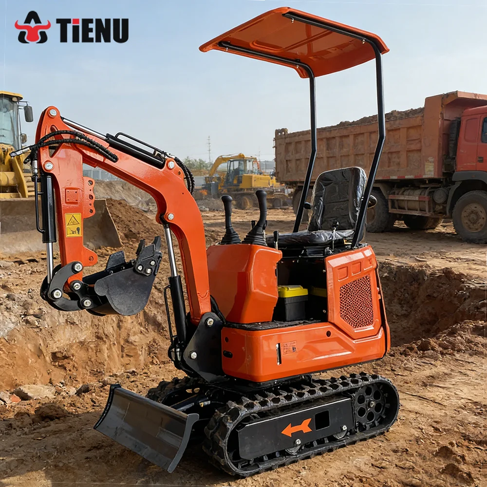 Diesel Mini Excavator Small Agricultural Hydraulic Excavator Tracked Door-to-door Delivery Available