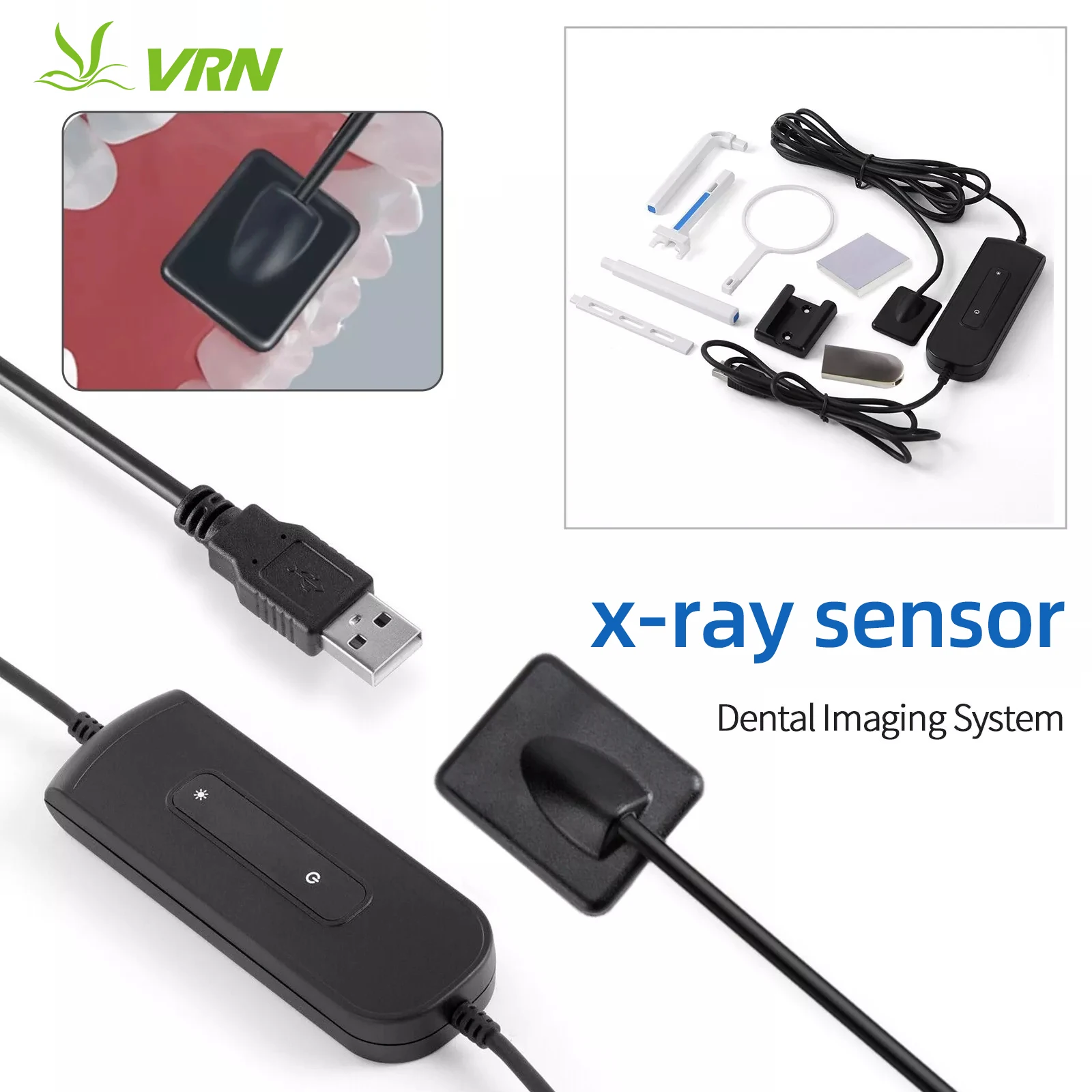 VRN Dental RVG X Digital Ray Sensor Intra Oral Raying Sensor Imaging System sensor rx digital odontológico sensor de rayos x