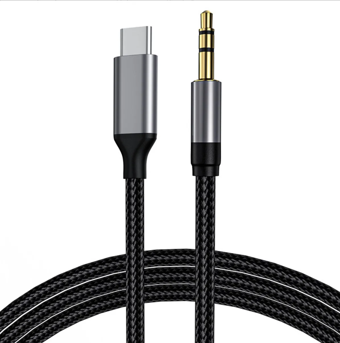 High end metal shell usb c to rca audio cable 3.5mm aux jack cable