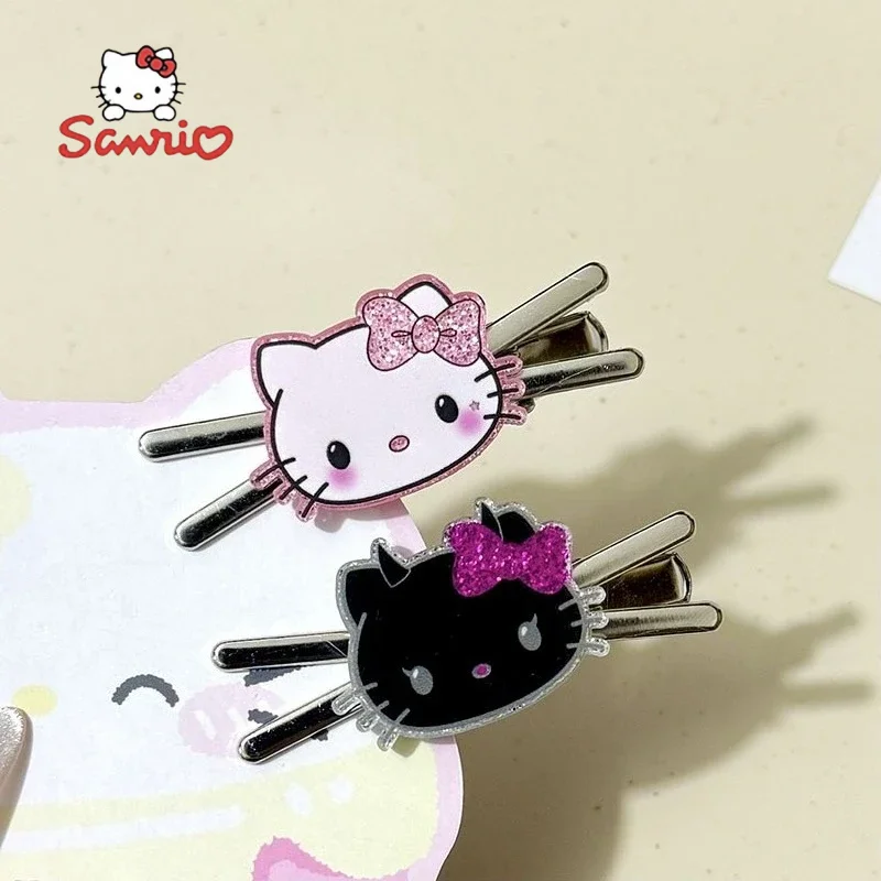 

Kawaii Sanrio Hello Kitty Hairpin Girls Ornaments Anime Accessories Cartoon Headrope Scrunchies Hair Circle Headdress Hair Gifts