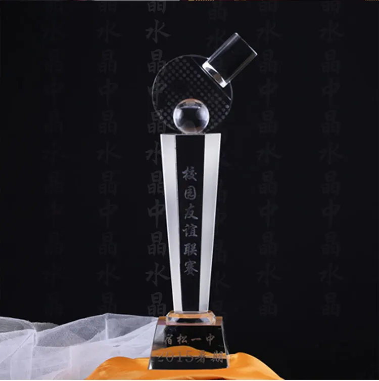 custom trophy--custom-made basketball football tennis ball game match crystal champion trophy CUP-BEST business birthday present