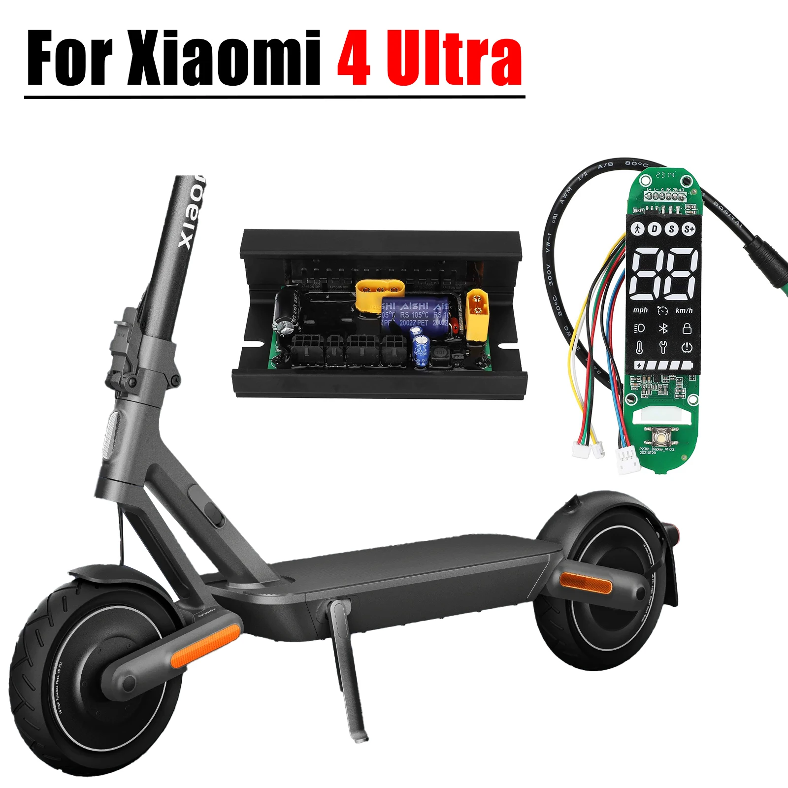 

Комплект контроллера материнской платы приборной панели для Xiaomi 4 Ultra, обновленная печатная плата для электрического скутера, Bluetooth-доска, дисплей приборной панели