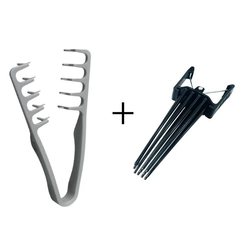 Curly Hair Styling Tool Set for Men&Women-Fluffy Texture Comb,Hair Root Volumizing Clip&Natural Curling Traceless Barber Accesso